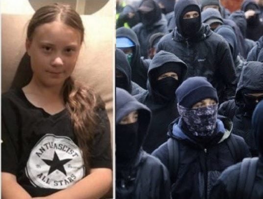 What Liberal Media Did Not Tell You: Screaming Green Teen Greta Thunberg Linked to Antifa Terrorists - Recorded Song for Antifa-Supporting Org | The Gateway Pundit | by Jim Hoft