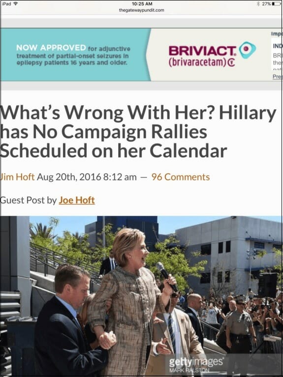 hillary briviact ad