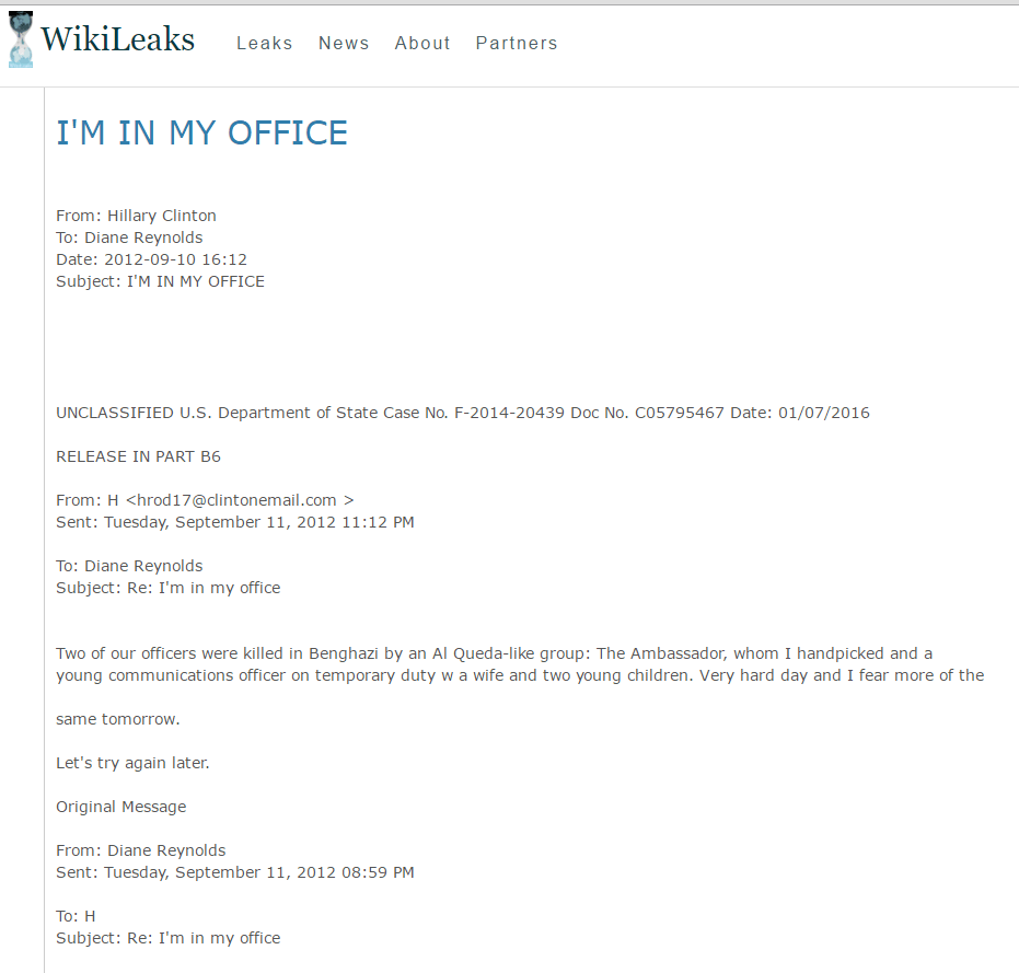 hillary chelsea wikileaks