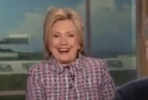 hillary laughing unfavorables