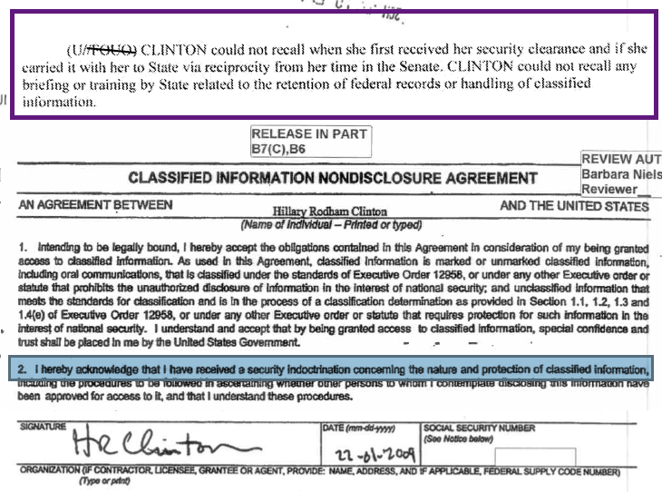 hillary signed doc