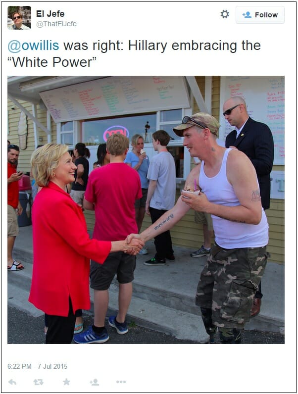 hillary white power