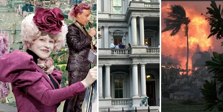 Biden Administration Staffers Seen Partying, Drinking, Laughing on Eisenhower Executive Office Building Balcony as Maui Burns