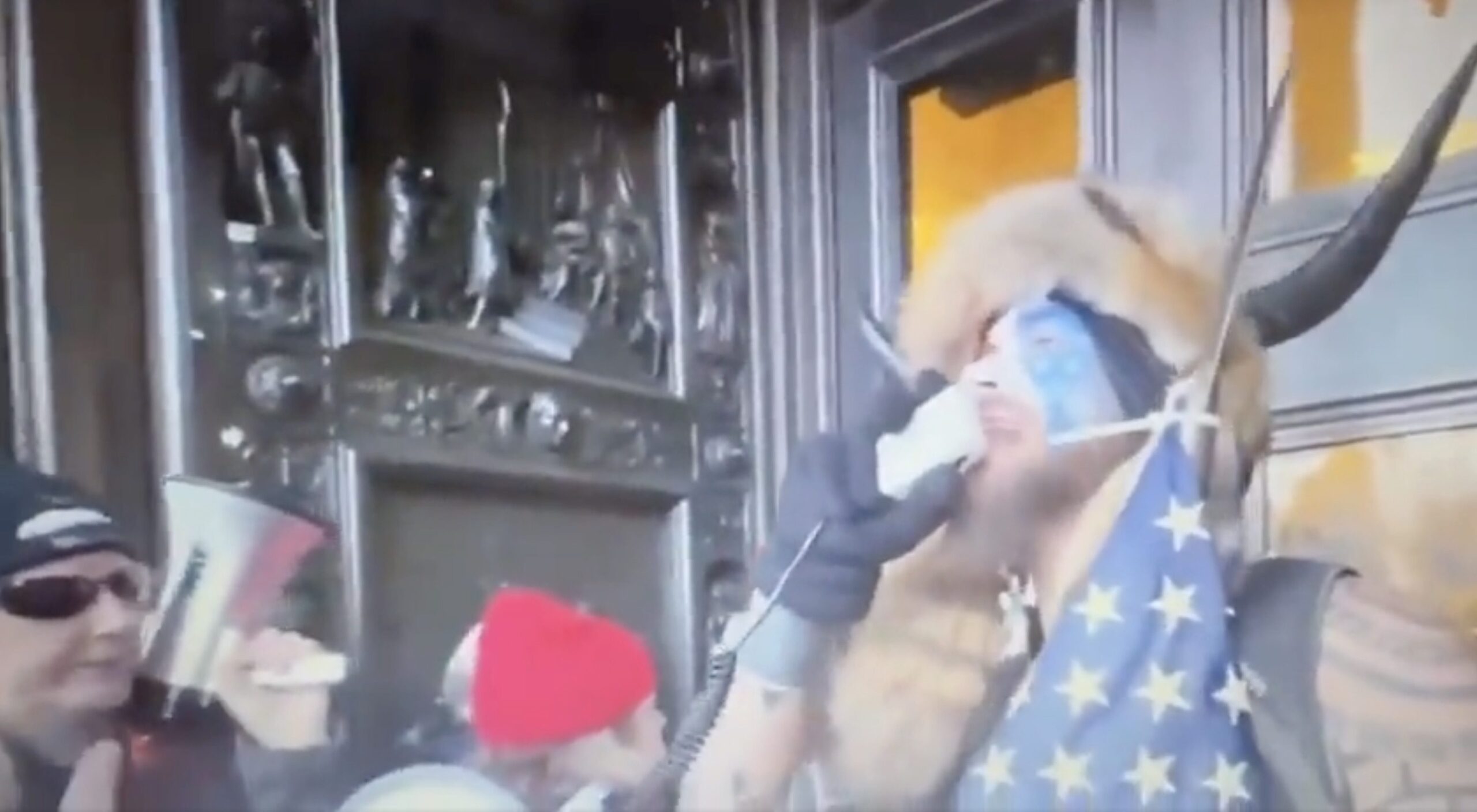 Video of Jacob Chansley "QAnon Shaman" Reading Trump's Tweet to Protesters Resurfaces - Telling Them to "Go Home" and "Stay Peaceful" | The Gateway Pundit | by Jim Hoft