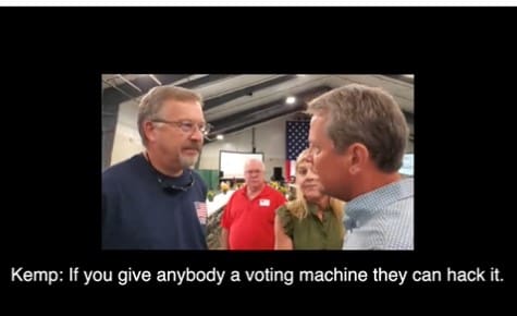 HUGE! CAUGHT ON VIDEO… Brian Kemp Tells GA Voters: “If You Give Anybody a Voting Machine They Can Hack It” (VIDEO)