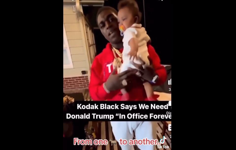 “We Need Donald Trump in Office, Forever” – Top Rapper Kodak Black Endorses Donald J. Trump for President (VIDEO)