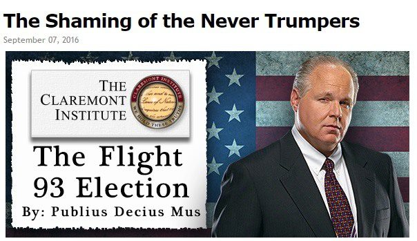 limbaugh never trumpers