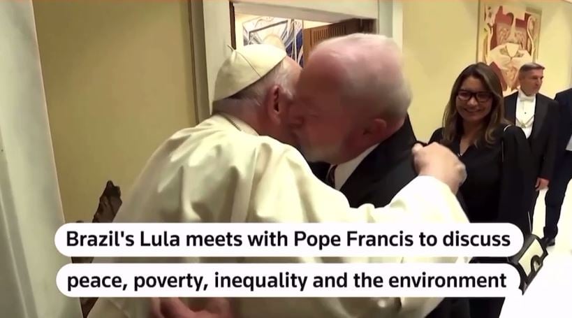 Pope Kisses Communist Lula on the Cheek at Vatican as South America Falls Under Dark Cloud of Socialism
