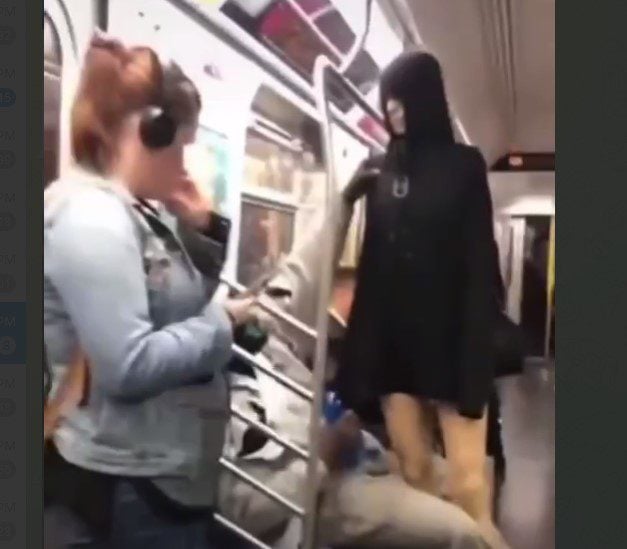“Sit Down Wilson” – Crazed Man Beats His Half Naked Mannequin ‘Wilson’ for Not Drinking His Beer or Sitting Properly on NY City Subway
