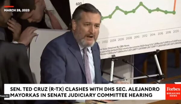 “THAT RED LINE – ARE DEAD BODIES!” – FIREWORKS! Ted Cruz EXPLODES During Testmony From Sec. Mayorkas on Biden’s Open Border (VIDEO)