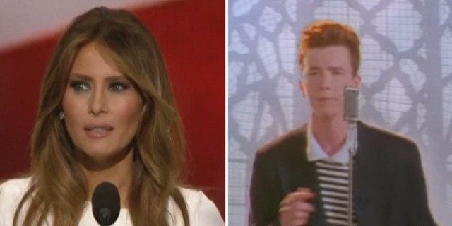 melania rick roll