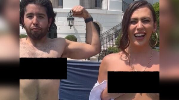 Trans Influencer Flashes Fake Breast on White House Lawn At Biden Prides Event – Calls to Support “Free the Nipple” Movement (VIDEO)