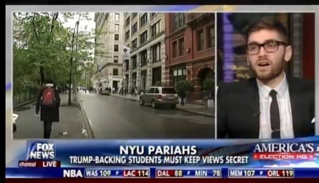 nyu student harassed trump