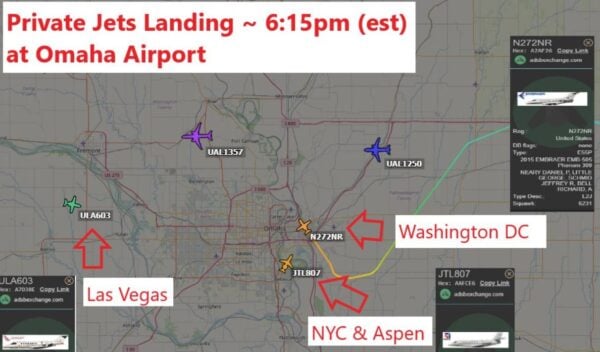 BREAKING: Warren Buffet Brought in to Solve Banking Crisis – OVER 20 PRIVATE JETS LAND IN OMAHA ON SATURDAY