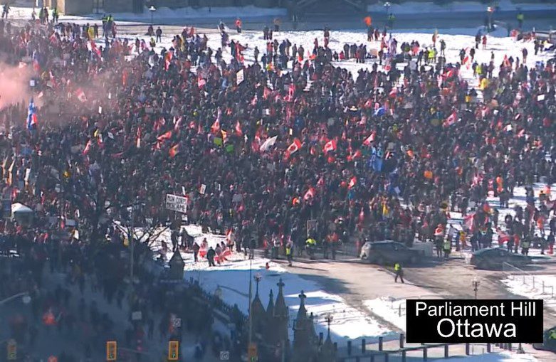 LIVE COVERAGE: Tens of Thousands Greet Freedom Convoy 2022 as it Arrives in Ottawa, Canada (VIDEO) | The Gateway Pundit | by Jim Hoft