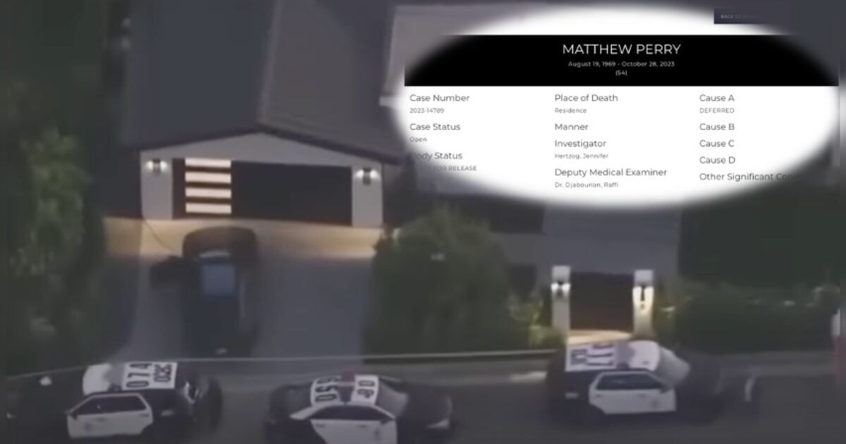 Matthew Perry’s 911 Emergency Dispatch Audio Released, LA County Updates Cause of Death As "Deferred" | The Gateway Pundit | by Anthony Scott