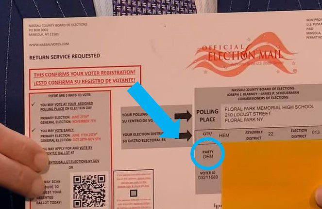 Printer Error Turns Every Registered Voter In Nassau County, New York Democrat