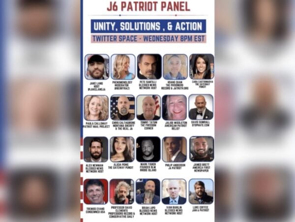 <div>January 6 Patriot Panel: Unity, Solutions & Action is LIVE Tonight on Twitter Spaces with 20 Influential Panelists and Featuring TGP’s Cara Castronuova, Alicia Powe and Brian Lupo</div>