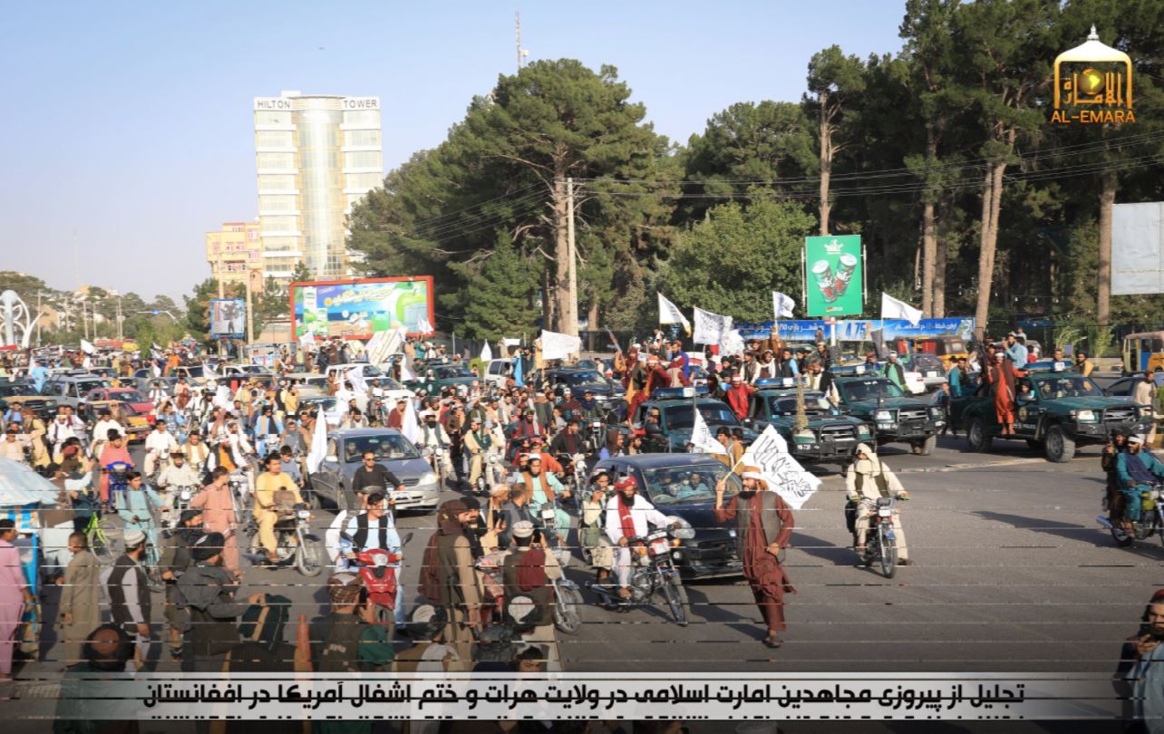Taliban Supporters in Herat Hold Massive Parade, Fly Helicopters Celebrating Defeat of America | The Gateway Pundit | by Jim Hoft
