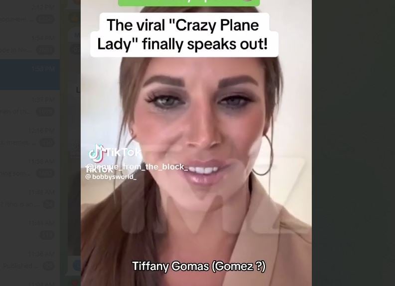 Tiffany Gomas Spotted Getting on Another Plane, Says She Was Told Not to Comment on “That M*ther F***er Is Not Real!” in Back of the Plane