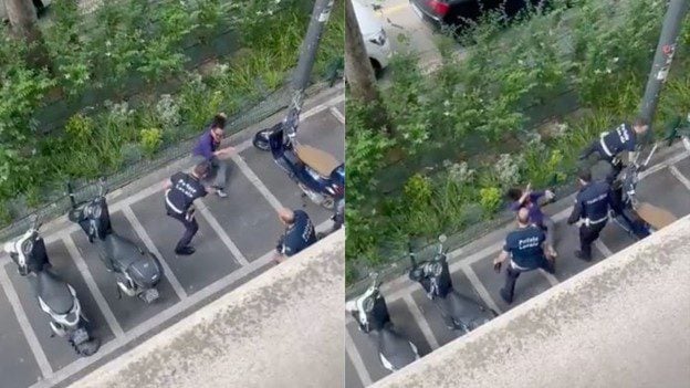 WATCH: Italian Police Deliver Beatdown to Transgender After He Attacked Them and Allegedly Exposed Himself to Children