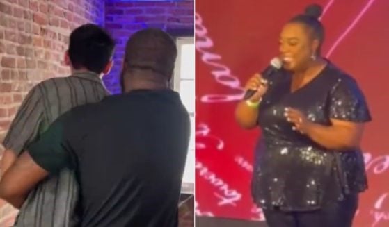 WATCH: Screaming Trans Activist Gets Removed from Event After Interrupting National Anthem – Audience ERUPTS In USA! USA! Chants Afterwards