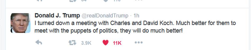 trump koch invite