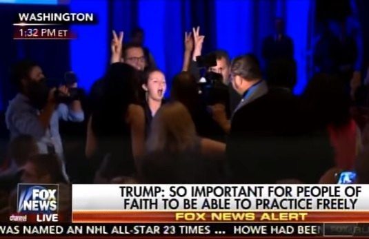 trump leftists screaming
