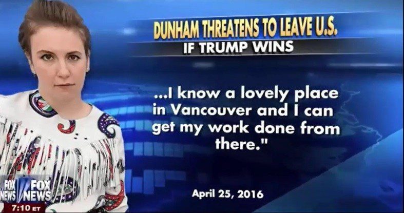 trump lena dunham