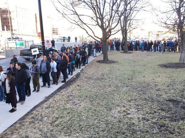 trump lines chicago