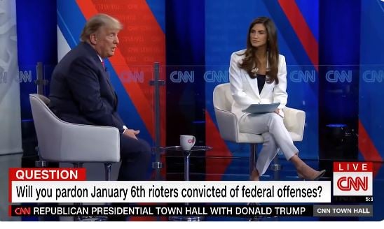 VIDEO: CNN AUDIENCE APPLAUDS as President Trump Promises to Pardon January 6 Political Prisoners Early On in His Administration
