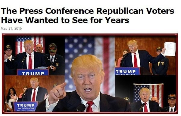 trump press rush