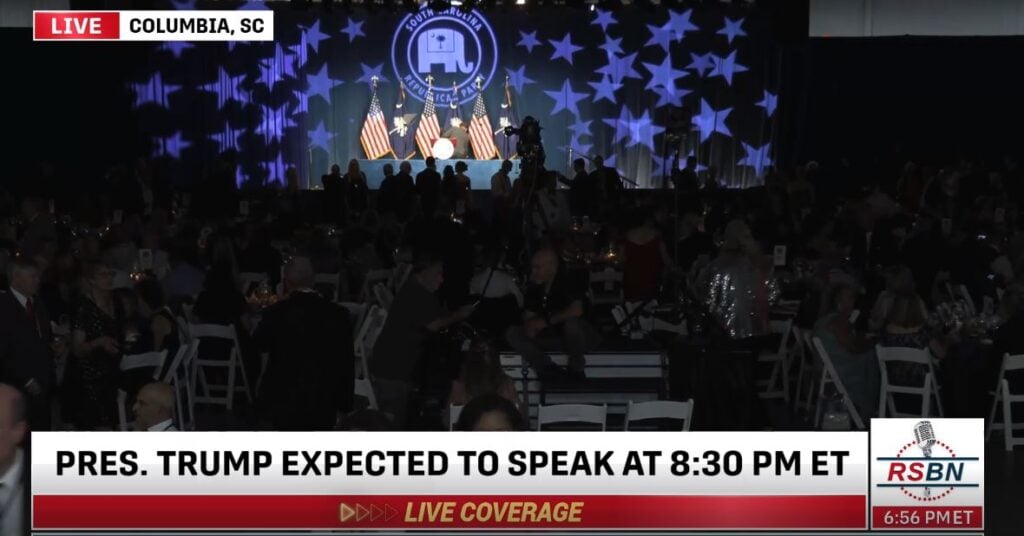 LIVE STREAM VIDEO: President Trump to Speak at South Carolina GOP Dinner as Biden’s DOJ Continues to Indict Him on Speech Crimes