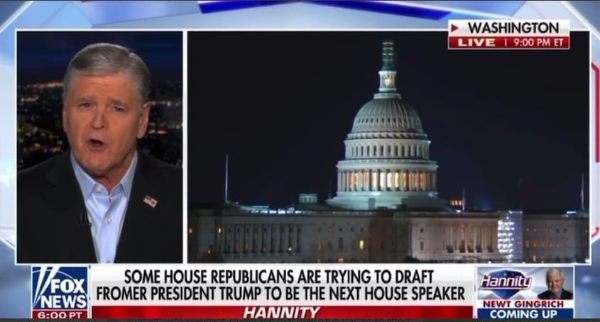 Hannity: House Republicans “Have Been in Contact with with President Trump” in Effort to Push Trump as Next Speaker (VIDEO)