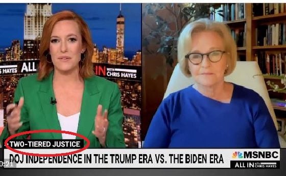 Democrat Claire McCaskill to Jen Psaki: “They’re Going to Try to Indict a Father for Loving His Son, Who Has Been Addicted to Drugs and Alcohol”