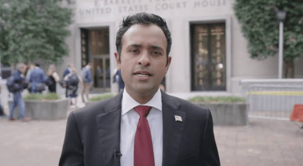 Vivek Ramaswamy Files FOIA Request Against Biden’s DOJ Outside Courthouse Where Trump Will Be Arraigned Today, Vows to Expose Communication Between Biden, Garland, and Smith (VIDEO)