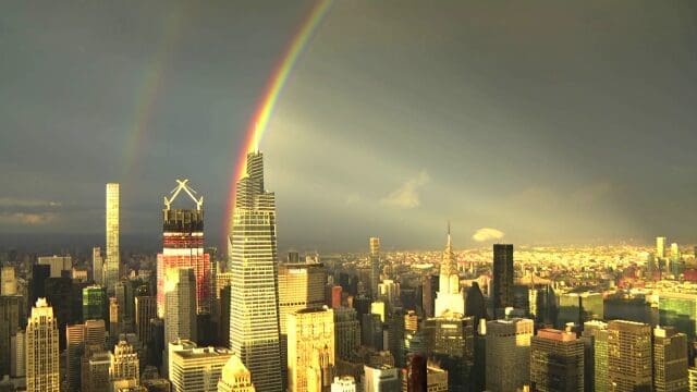 Stunning Double Rainbow Lights Up New York City Skyline on 9/11 (VIDEO)