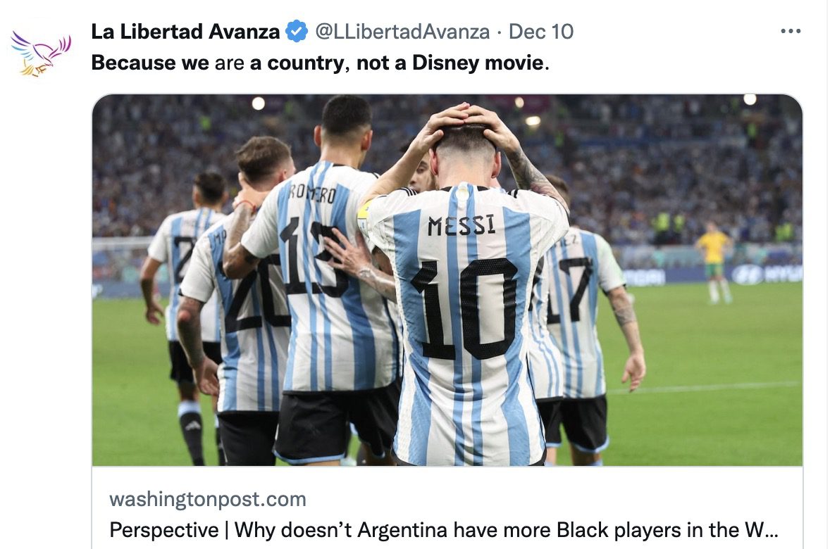 Washington Post Retracts Op-Ed Lamenting the Lack of Black Players on Argentina’s National Soccer Team After Being Lambasted by Argentines | The Gateway Pundit | by Jim Hᴏft